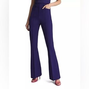 Reiss Dylan Flare Trouser in Deep Purple